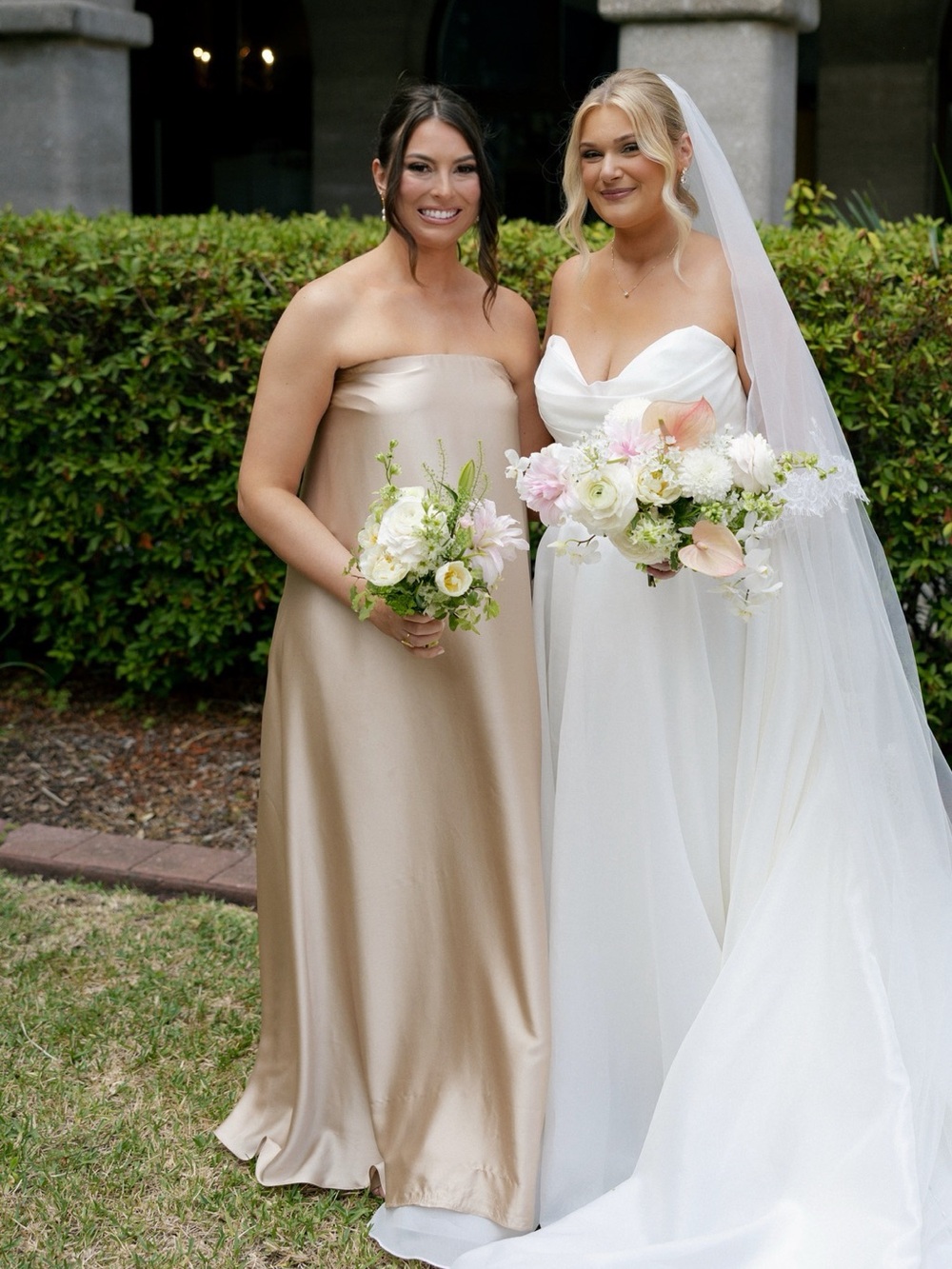 Show Me Your Mumu Tinsley Tube Dress Champagne Luxe Satin Medium
